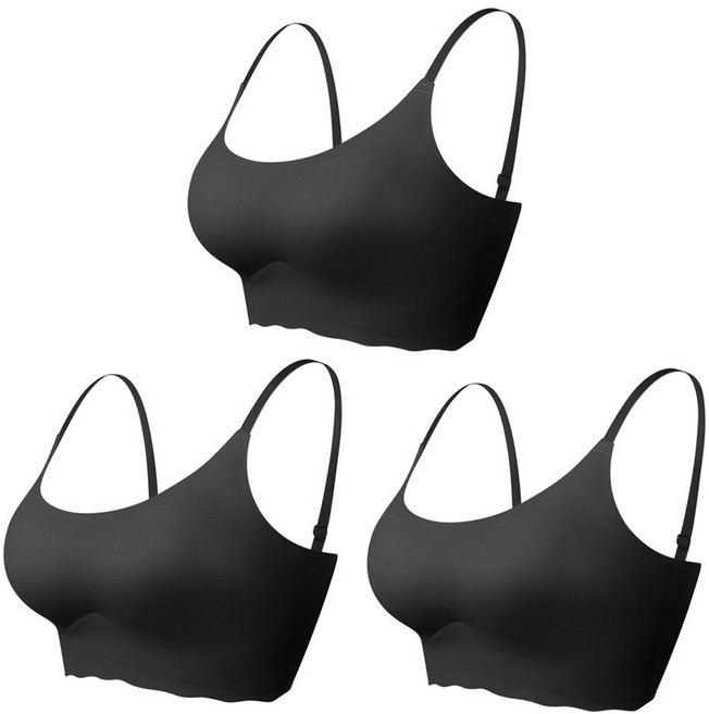 어나더디 끈조절 가능 심리스 스트랩 브라탑 3P 세트