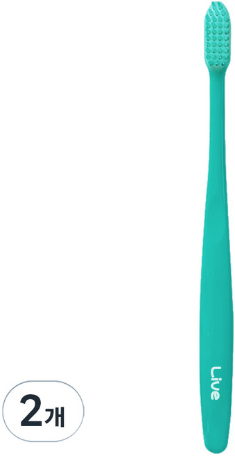 라이브오랄스 라이브 초극세모 칫솔 민트, 1개입, 2개