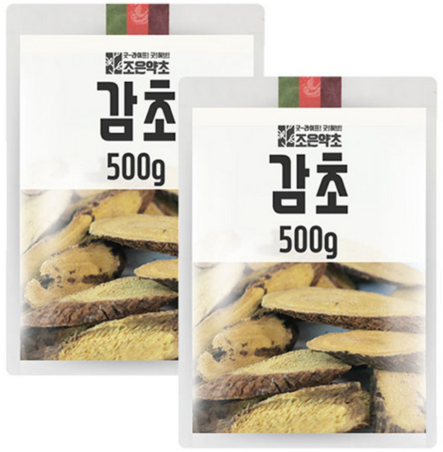 조은약초 자연을 담는다 감초, 500g, 2개