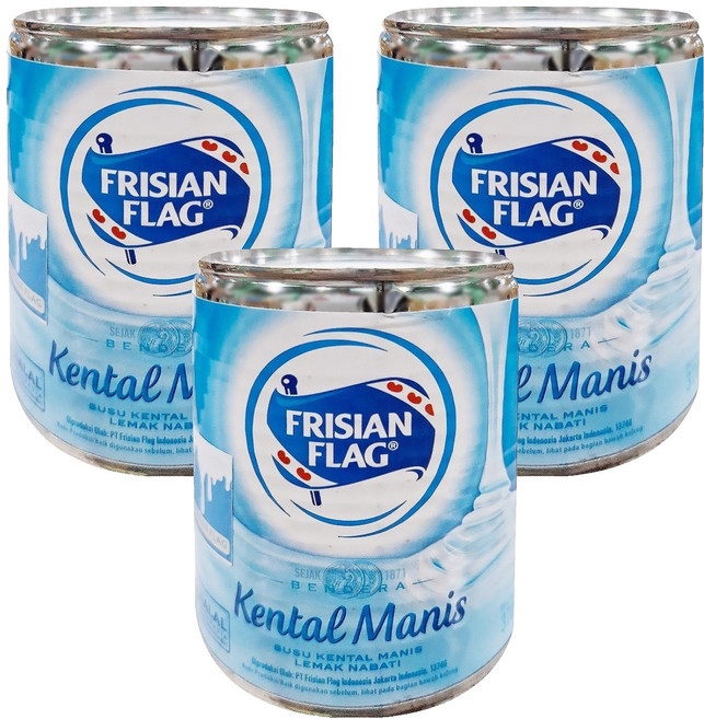 FRISIAN FLAG 原味煉乳, 370g, 3罐