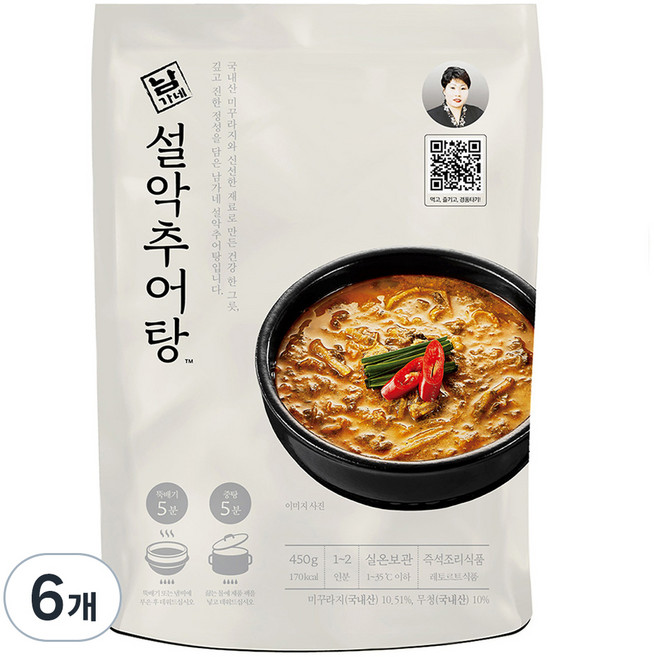 남가네설악추어탕, 450g, 6개