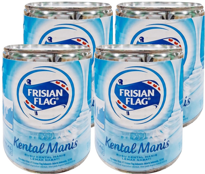 FRISIAN FLAG 原味煉乳, 370g, 4罐