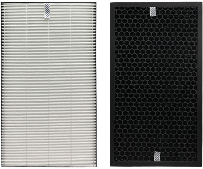 PUREBURG 淨博 高效HEPA濾網組 + 蜂巢活性碳濾網 SHARP夏普 FU-G50T/FU-GM50TFU-GM50T-BFU-H50 /FU-H50-WFU-J50T /FU-J50T-W, 1套, SH-GM-01