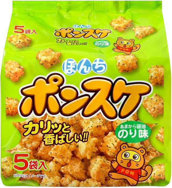 BonChi 揚米果 海苔風味 5包入, 125g, 1袋