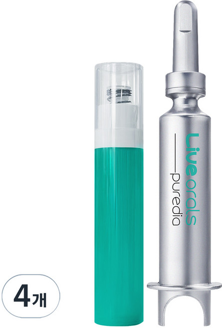 라이브오랄스 치아미백제, 10g, 4개