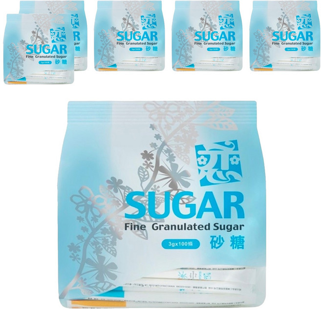 戀 長條砂糖 100入, 300g, 6袋