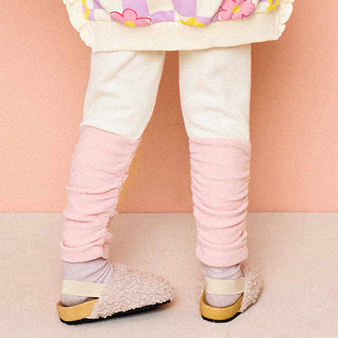 헤이미니 여아용 포그니 골지워머 기모 보온 레깅스