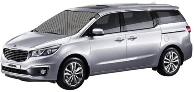 리드홈 엑스핏 4D입체 앞유리 햇빛가리개 올뉴카니발, 1개