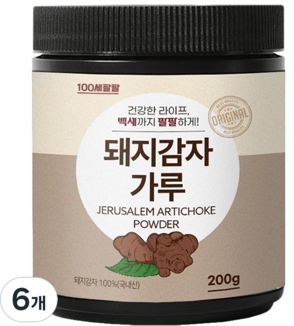 백세팔팔 돼지감자가루, 6개, 200g