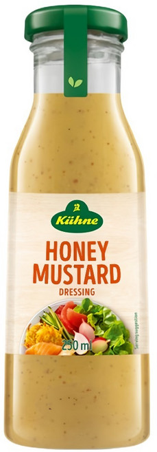 Kuhne 冠利 蜂蜜芥末沙拉醬, 250ml, 1瓶