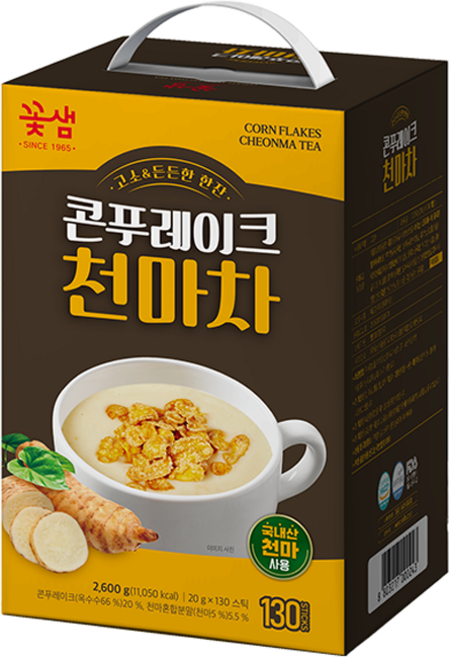 꽃샘 콘푸레이크 천마차, 20g, 130개입, 1개