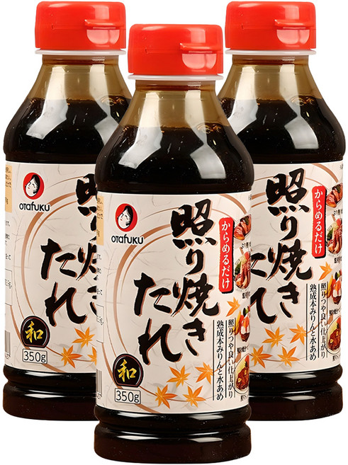 오타후쿠 데리야끼 타레 소스, 3개, 350g
