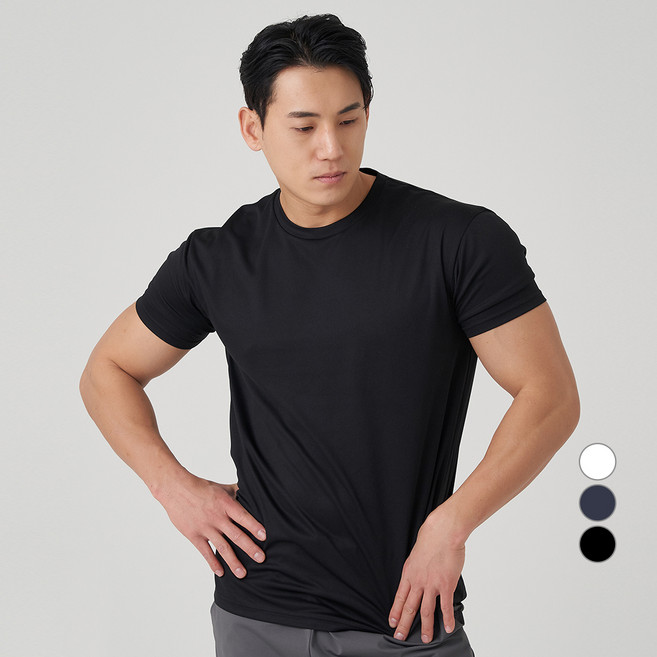 캐럿 남성용 머슬핏 반팔 티셔츠