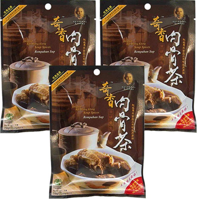 奇香 肉骨茶 湯料包, 35g, 2包, 3袋