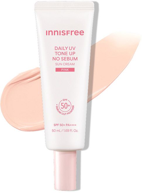 이니스프리 데일리 유브이 톤업 선크림 핑크 SPF50+ PA++++, 1개, 50ml