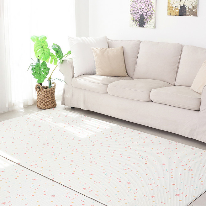 코멧 양면 쿠션 거실매트