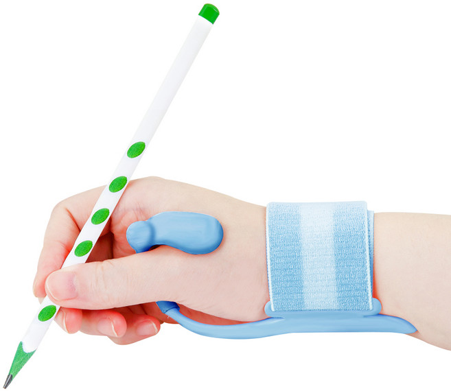 영아트 연필 글씨 교정기 오른손용, 블루, 1개