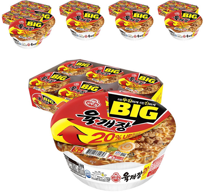 오뚜기 육개장 컵라면 104g, 36개