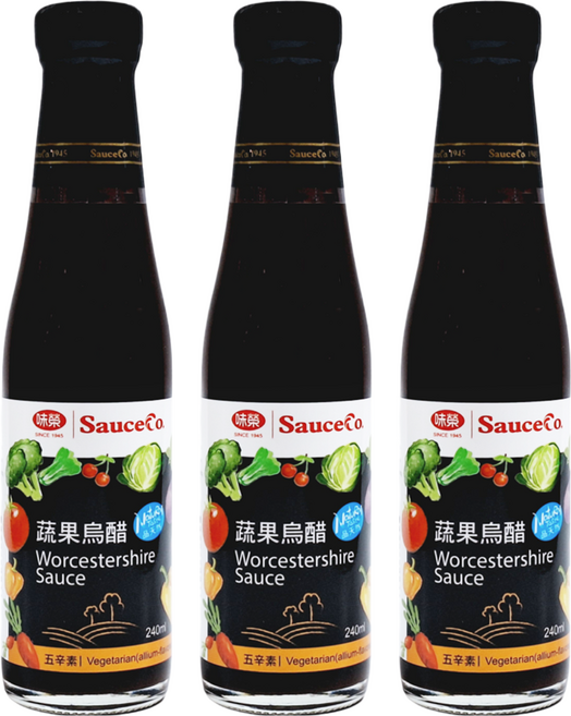 味榮 蔬果烏醋 植物五辛素, 240ml, 3瓶