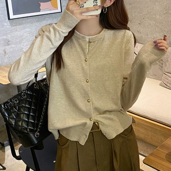 LUNA GIRL 女款Moody針織開襟衫 L25FC070431
