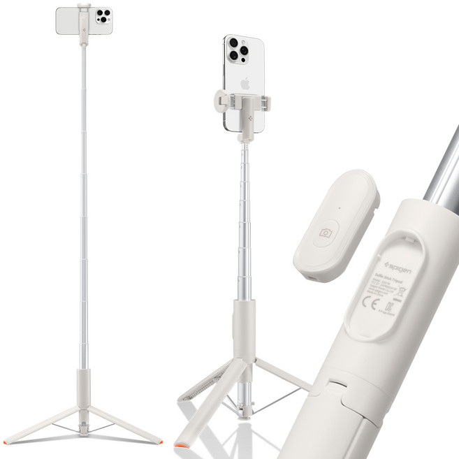 슈피겐 원터치 삼각대 셀카봉 145cm, 듄베이지, 1개, S541W