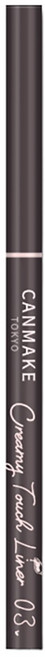CANMAKE 台灣公司貨 激細滑順眼線膠筆, 03深咖啡色, 1件