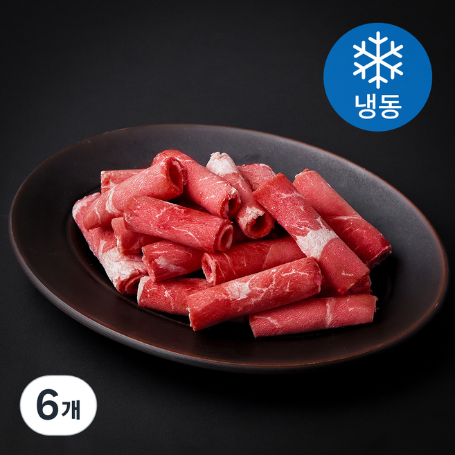 굿미트찹 호주산 소고기 샤브샤브용 (냉동), 6개, 500g