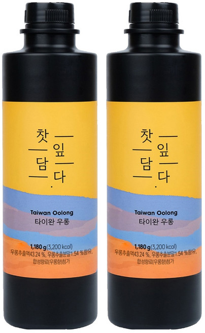 스위트컵 찻잎 담다 타이완 우롱, 1.18kg, 2개