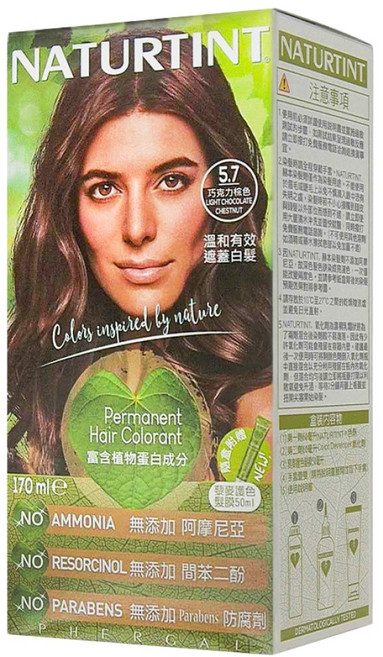 NATURTINT 赫本 染髮劑, 5.7 巧克力棕色, 1組
