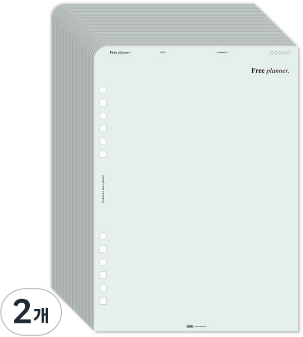 PLEPIC Up-Down 索引計畫本 Free Ocean, 2個, 30張