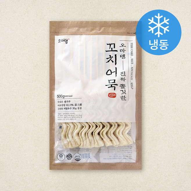 오마뎅 진짜 쫄깃한 꼬치어묵 (냉동), 500g, 1개