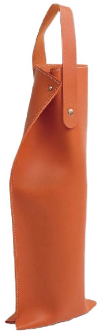 코모스코 가죽 와인 위스키 쇼핑백 148 x 380 mm, 오렌지, 1개