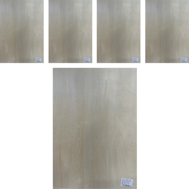 木百貨 椴木合板 450 x 300 x 3mm, 5個