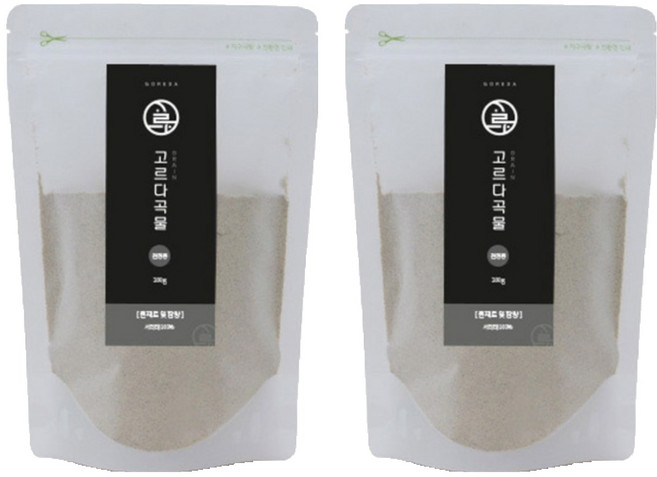 고르다선식 검정콩 가루, 2개, 200g