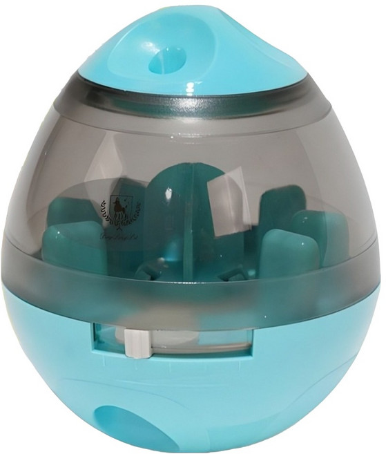 딩동펫 애견 공룡알 간식볼 IQ 장난감, 블루, 1개