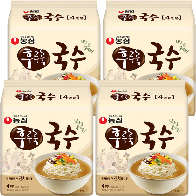 후루룩 농심 국수 92g, 16개