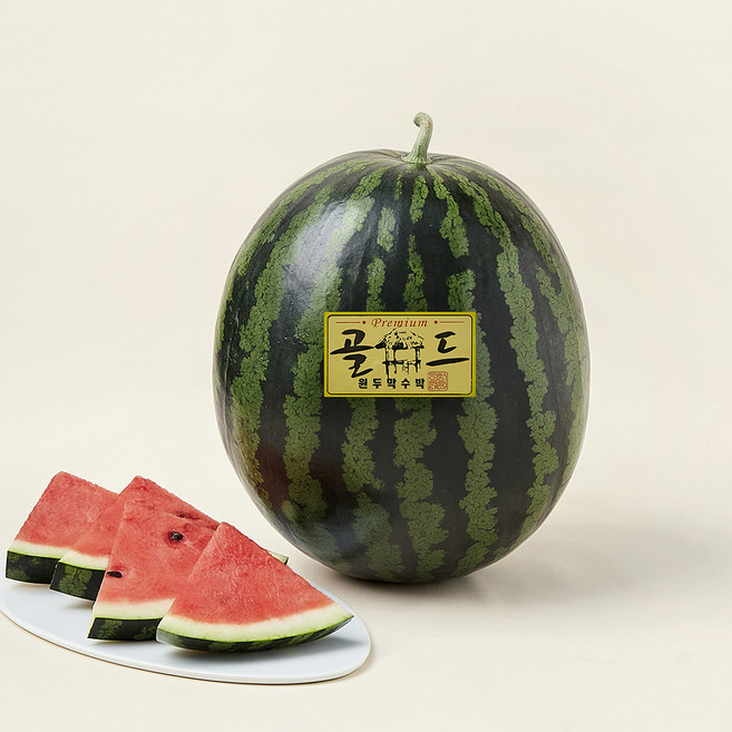 원두막 프리미엄 수박 골드, 8kg 이상, 1개