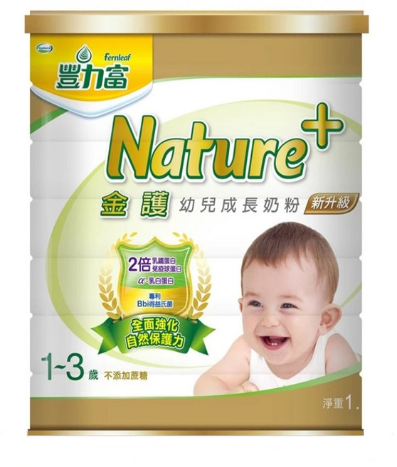 Fernleaf 豐力富 Nature+ 金護幼兒成長奶粉 1~3歲, 1.5kg, 1罐