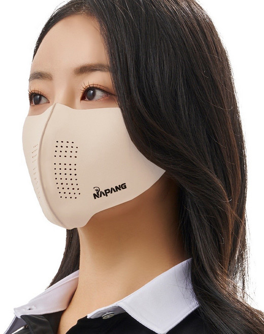 네이팡 표준형 클로즈 자외선차단 스포츠 마스크, 라이트스킨, 1개