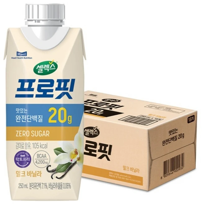 셀렉스 프로핏 밀크 바닐라, 250ml, 18개 - 쿠팡