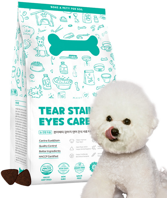 본아페티 강아지 기능성 사료, 눈물개선/눈건강, 1kg, 1개