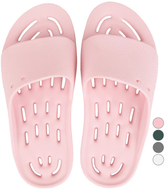 페이퍼플레인키즈 아동용 발등 낮은 미끄럼방지 욕실화, 핑크, 1개
