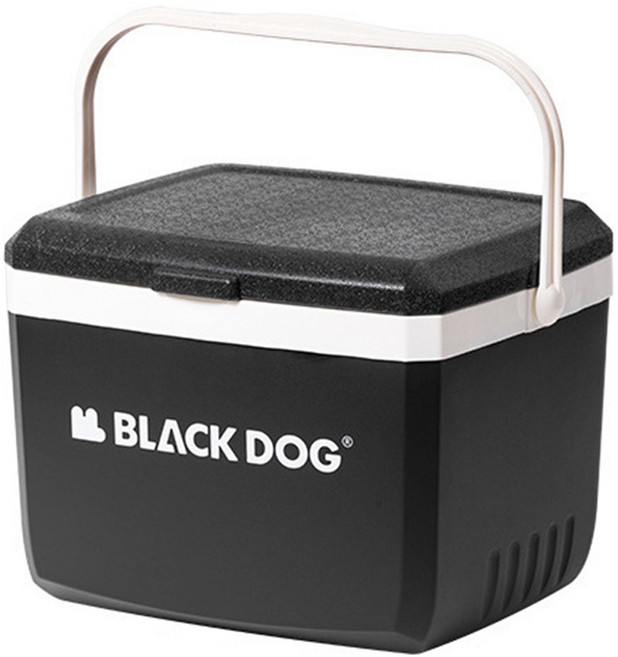 BLACK DOG 黑狗 悅夏 手提保冰箱 露營保溫箱, 夜幕黑, 13L