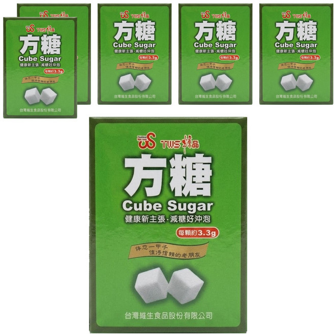 TWS 維生 方糖 105顆, 340g, 6盒