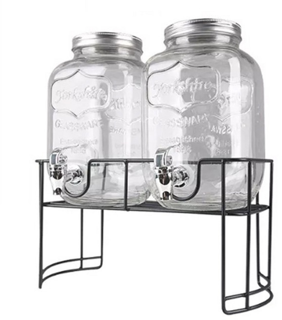 아트웨어 와이어 쥬스 디스펜서, 혼합색상, 4L, 2개