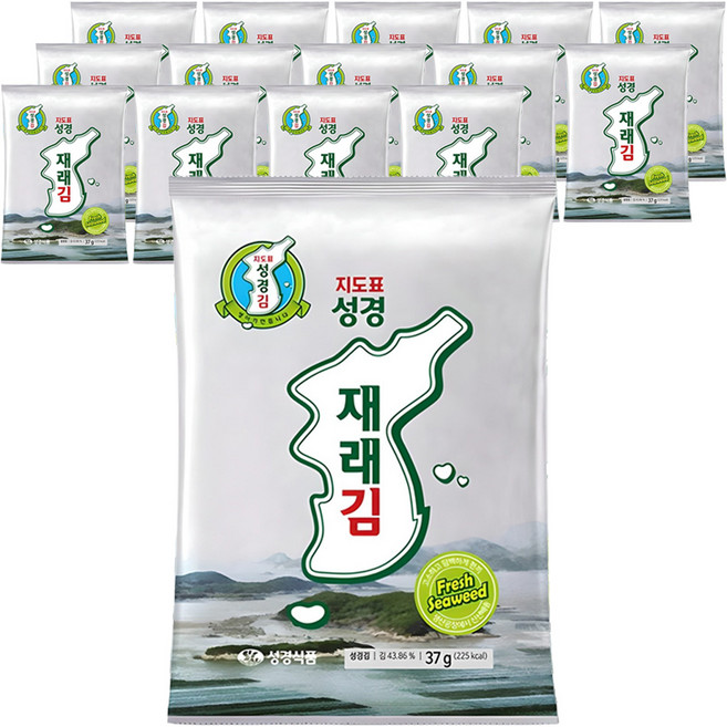 지도표성경 재래 전장김, 37g, 15개