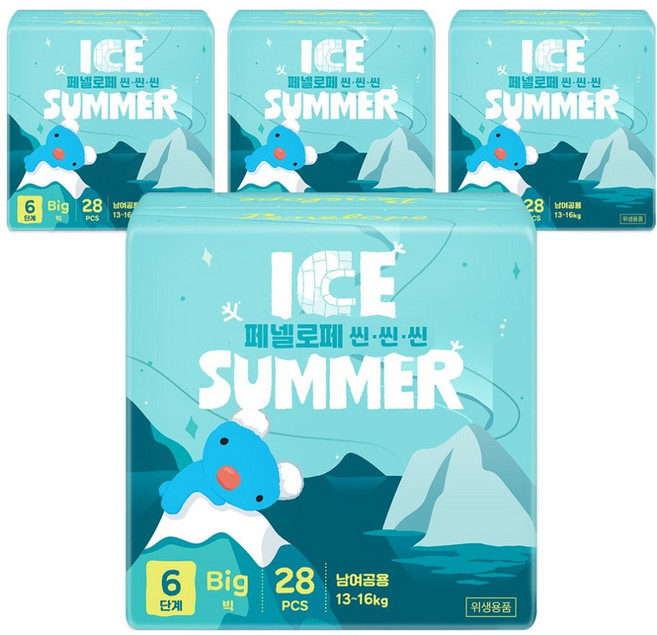 페넬로페 아이스 썸머 팬티기저귀 남여공용, 6단계, 112매