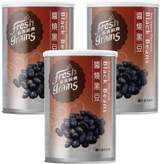 fresh grains 長青穀典 醬燒黑豆, 85g, 3罐