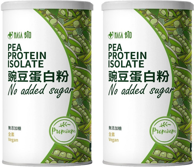NASA BIO 豌豆蛋白 無糖, 500g, 2罐