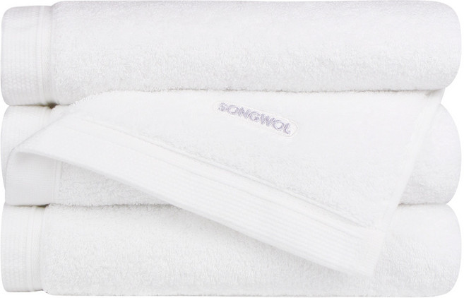 송월타월 컴포트 그라운드 200g 40수 면사, 화이트, 3개